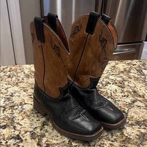 Chippewa Black and Brown Women's Western Heeled Boots